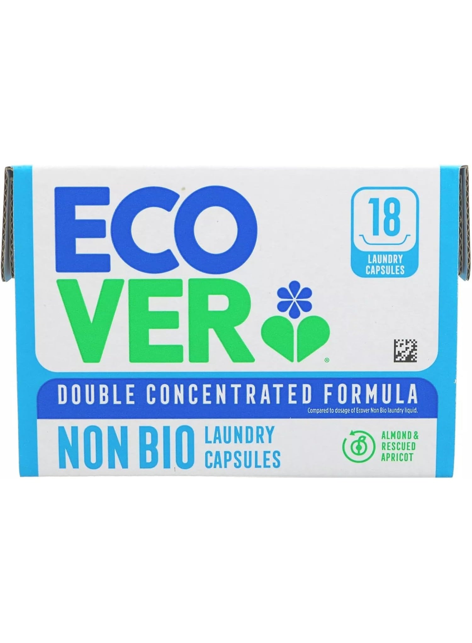 ecover Non Bio Laundry Capsules Almond & Rescued Apricot Tablets 18 Washing Capsules